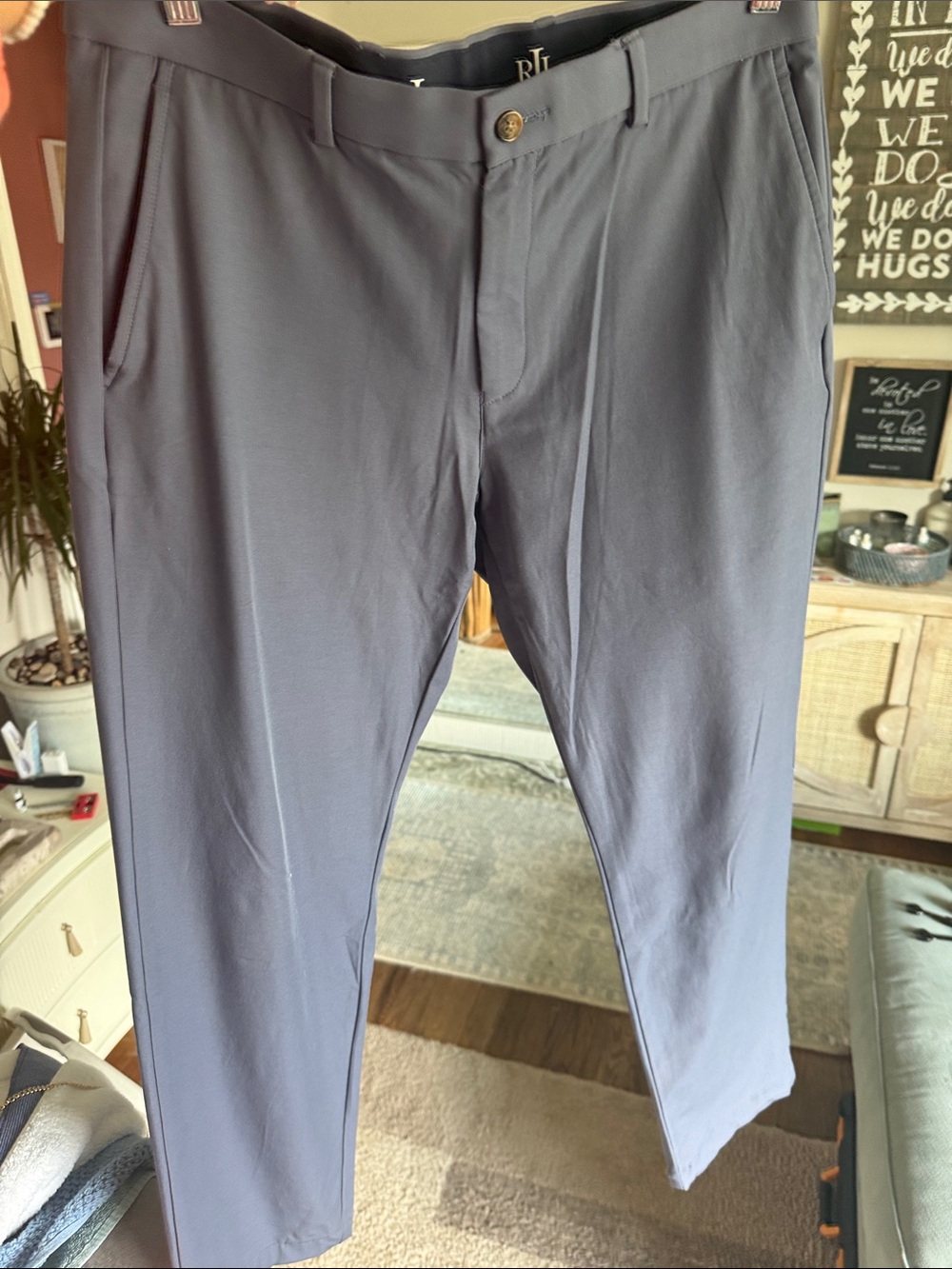 Men's Dress Pants - Slate Blue, Classic Fit polo Ralph Lauren 36x30
